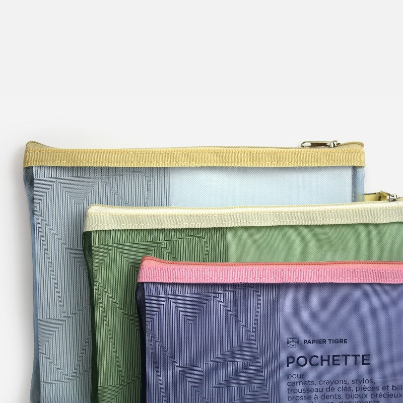 Pochette Mesh M - Vert I Papier Tigre