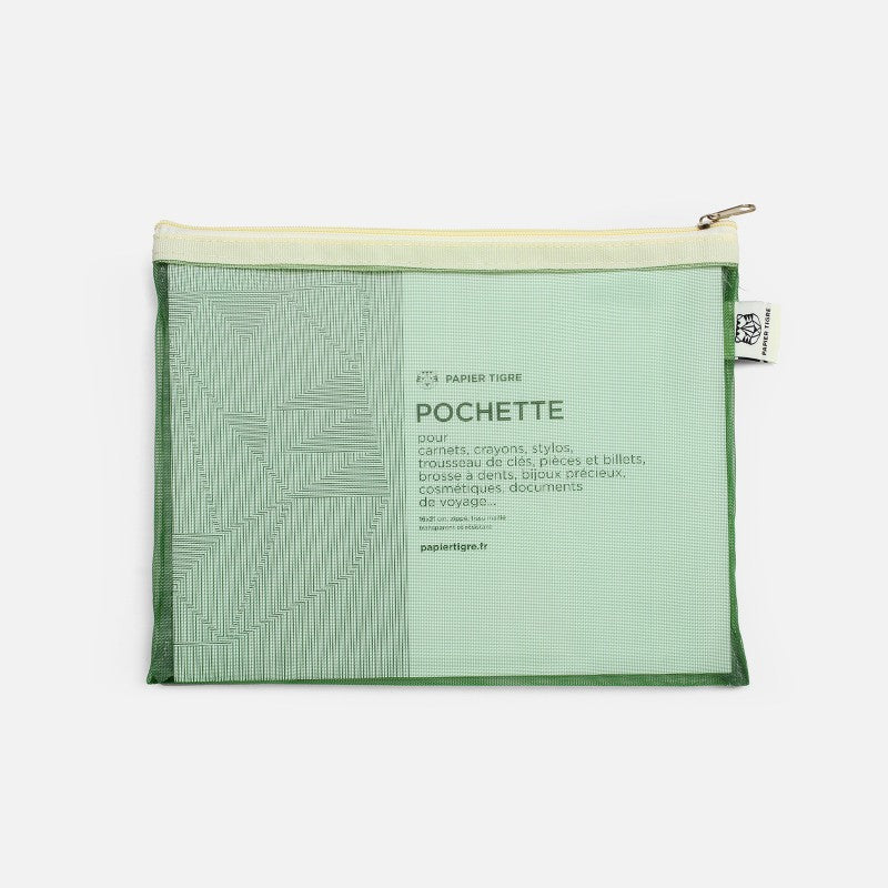 Pochette Mesh M - Vert I Papier Tigre